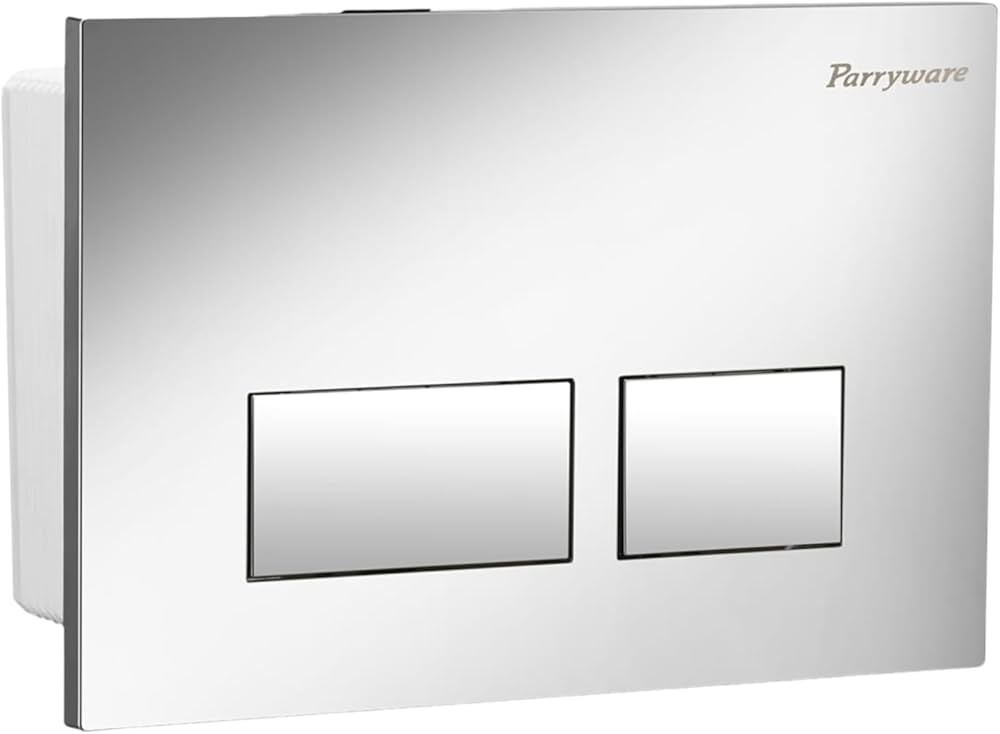 Parryware Linea Plus Push Plate Square Chrome